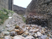 Rubble at the fort