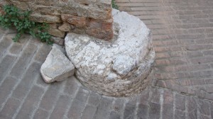 Roman marble column