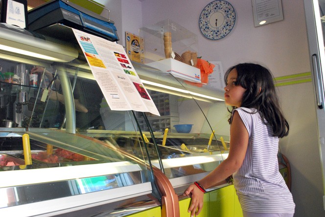 gelato counter
