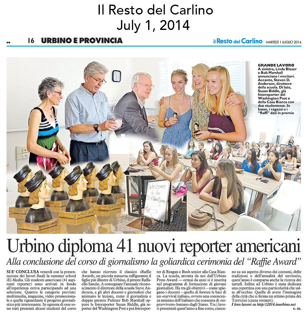 Il Resto del Carlino, July 1, 2014