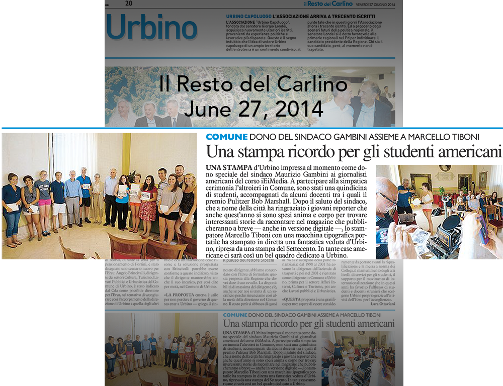 Il Resto del Carlino, June-27-2014